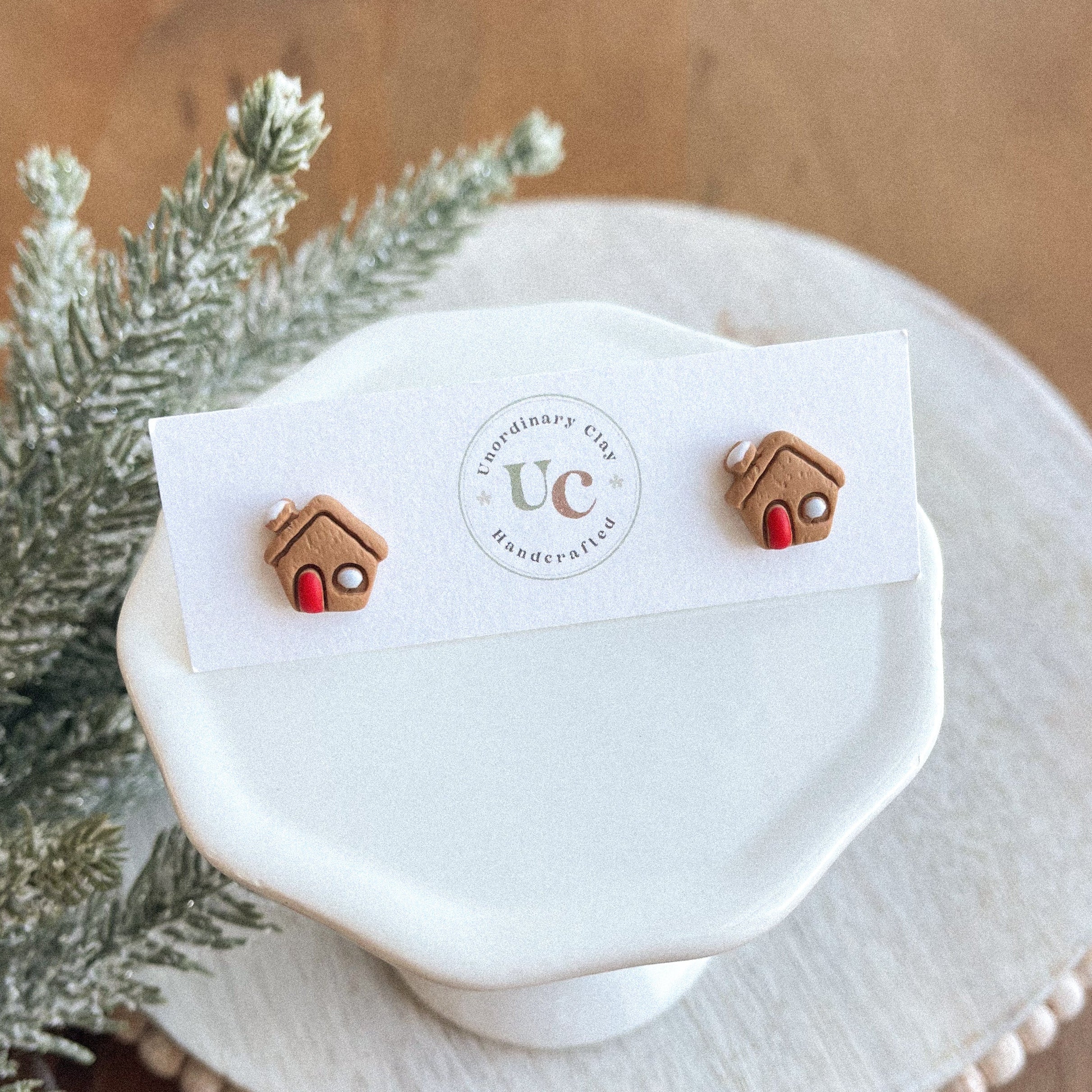 Clay Stud Earrings