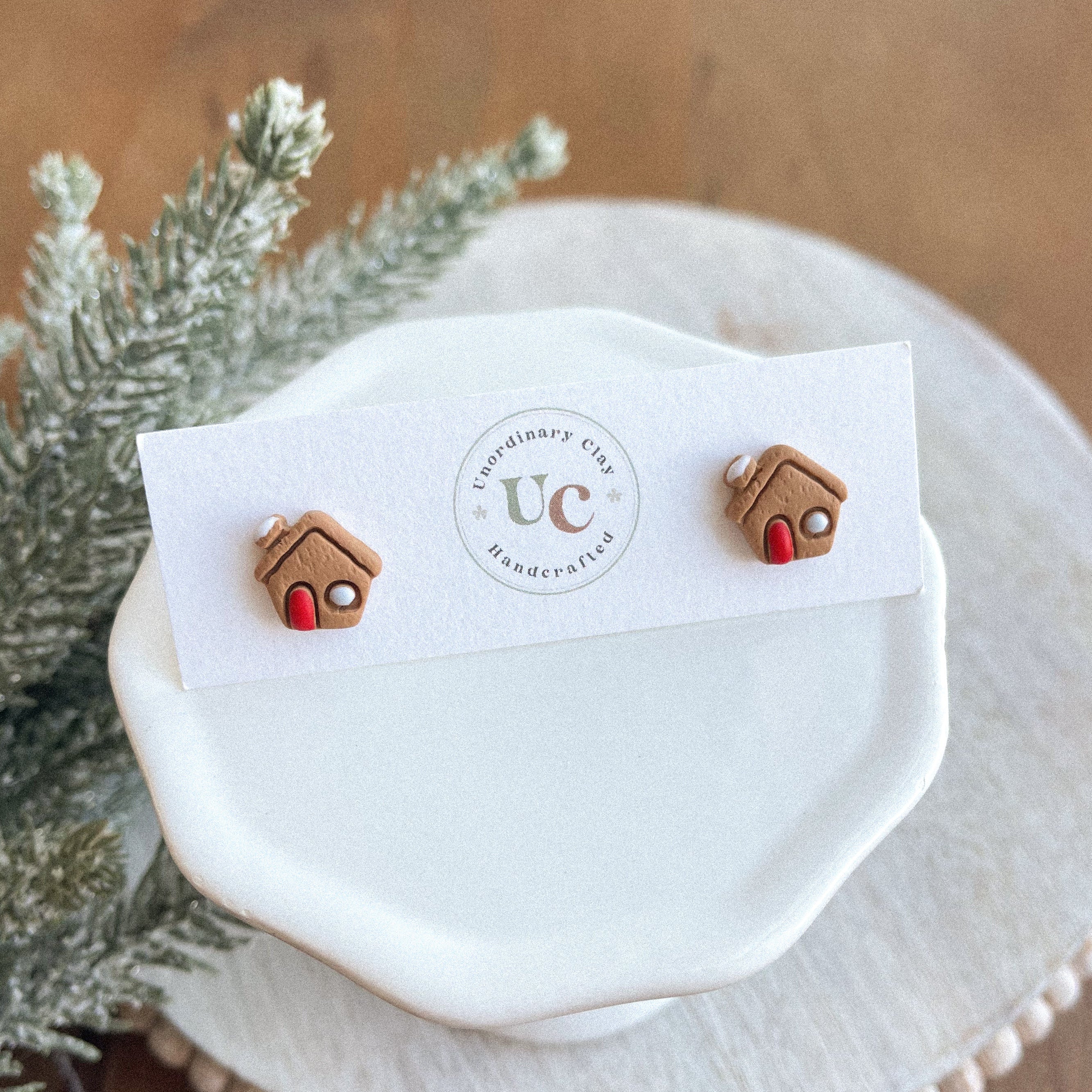 Clay Stud Earrings