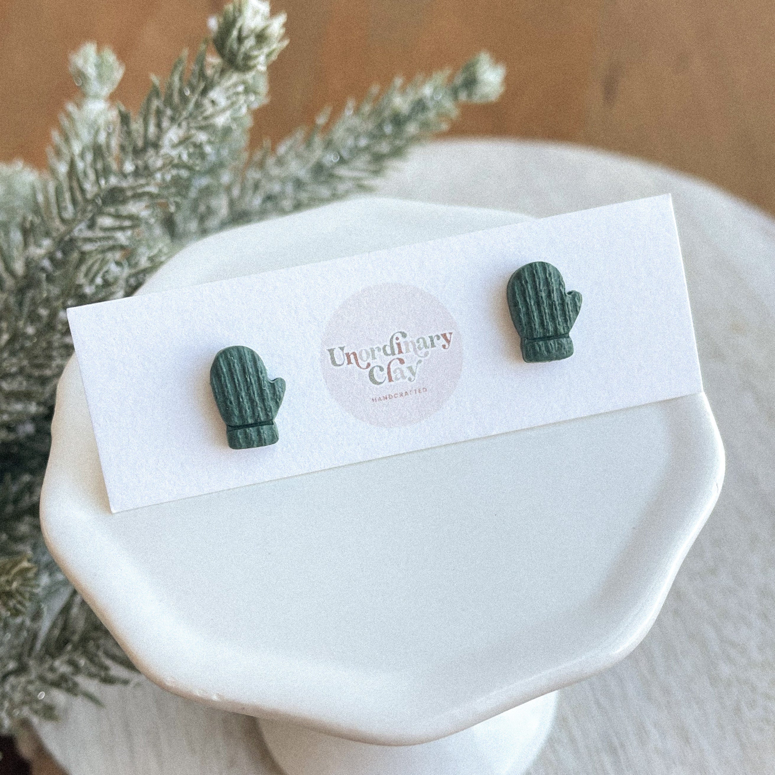 Clay Stud Earrings