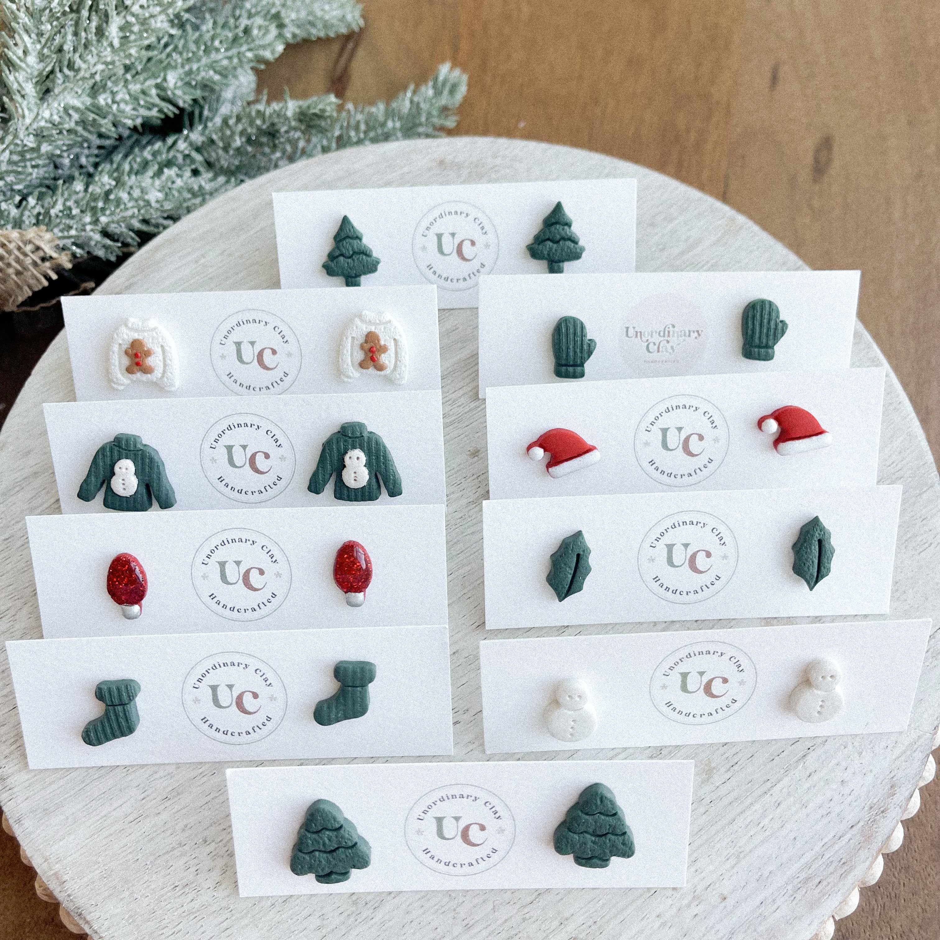 Clay Stud Earrings