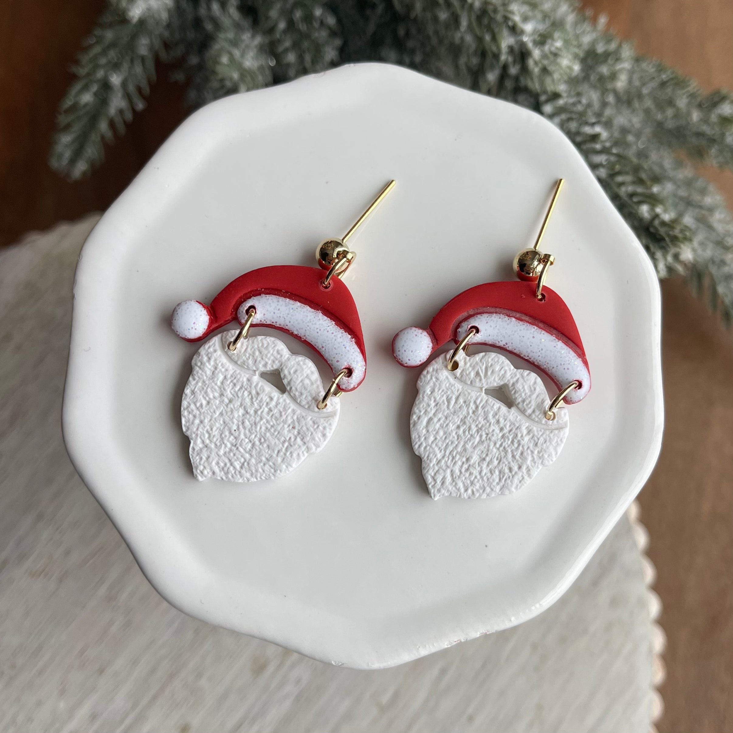 Classic Santa Earrings