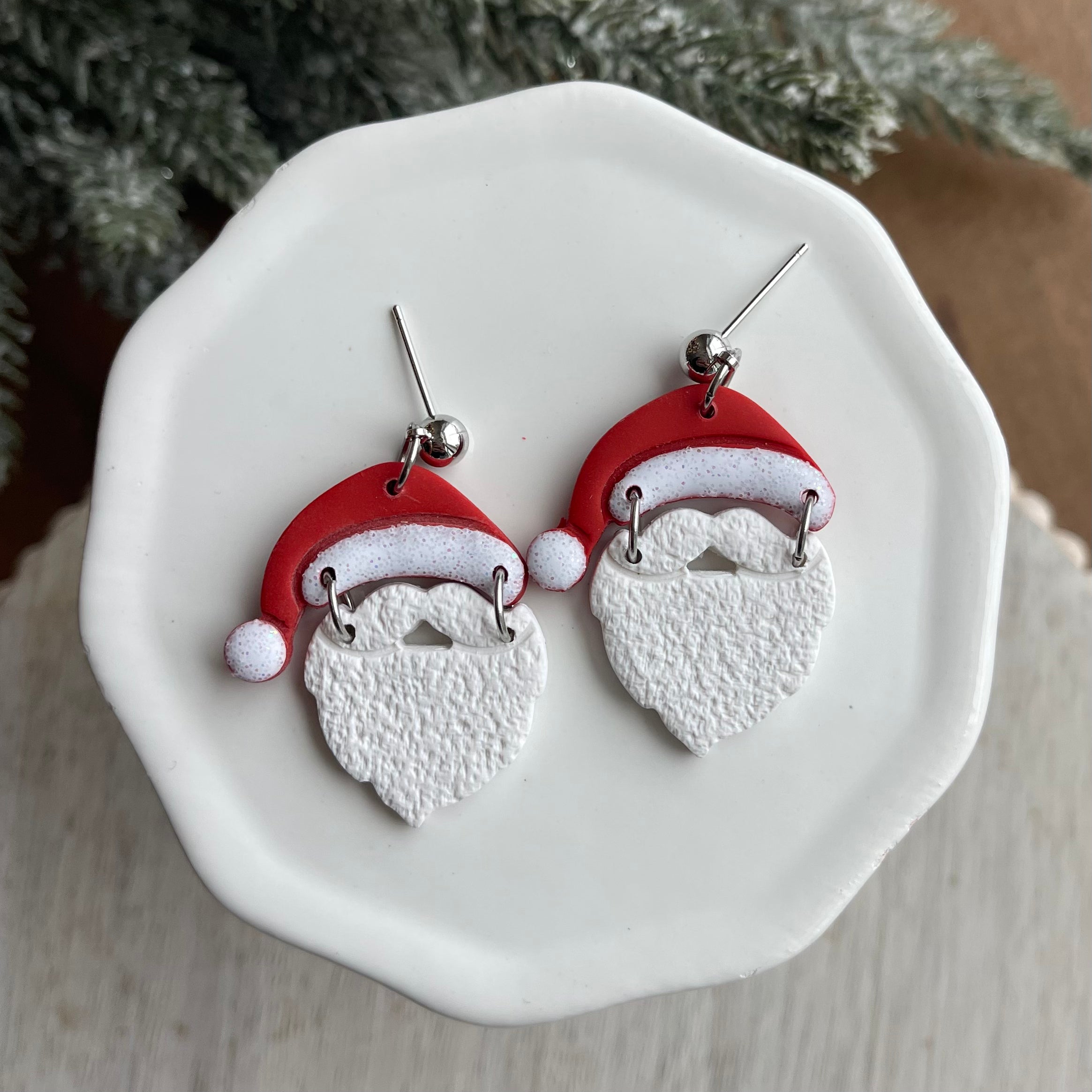 Classic Santa Earrings