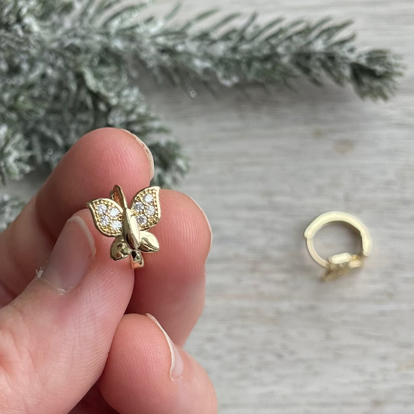 Little Butterfly Hoops