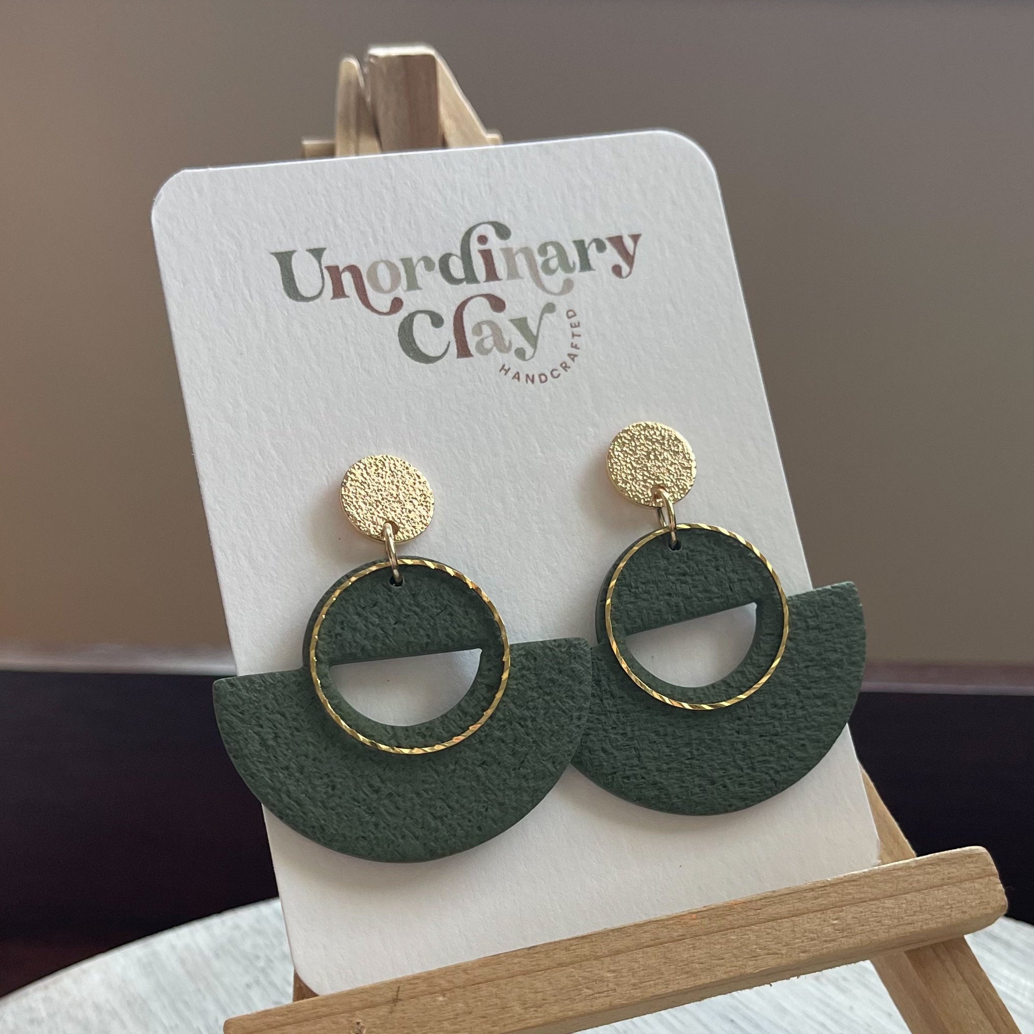 Green Gold Earrings