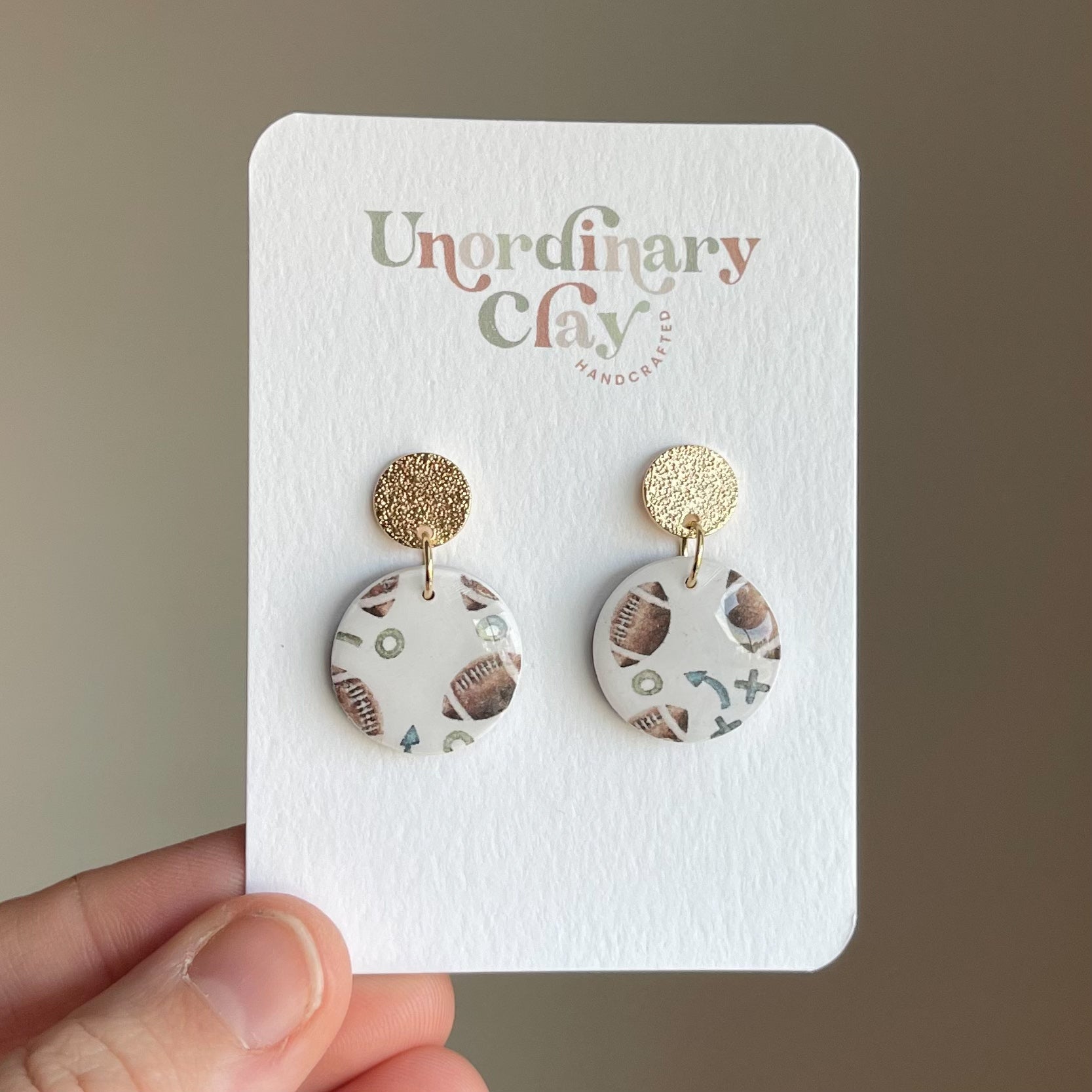Football Playbook Earrings